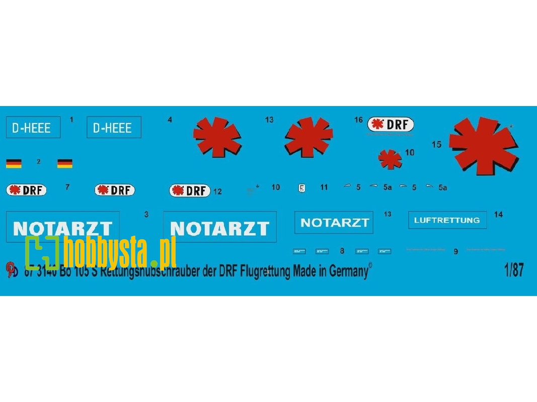 Bo 105 S Rescue Helicopter Of The German Drf Recue Flight D - zdjęcie 1