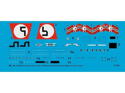 Markings For The German Battleship Bismarck - zdjęcie 1