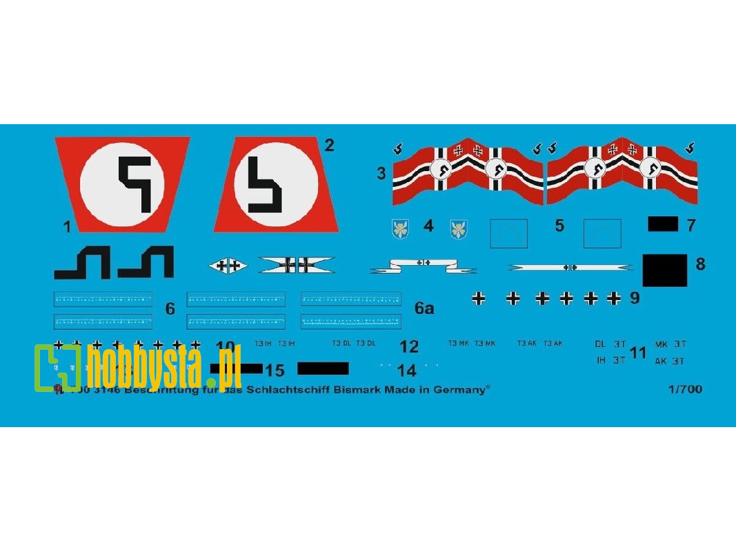 Markings For The German Battleship Bismarck - zdjęcie 1