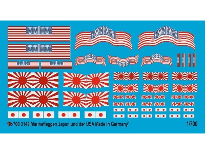 Us And Imperial Japanese Navy Flags - zdjęcie 1