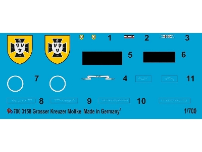Sms Imperial German Navy Heavy Cruiser Moltke 1911 - zdjęcie 1