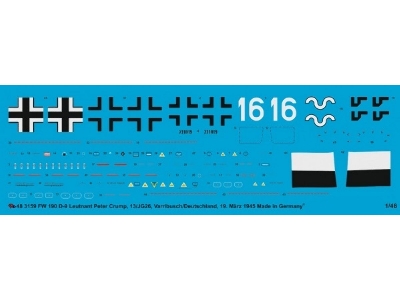 Fw 190 D-9 Leutnant Peter Crump, 13./Jg 26 Varrelbusch/Germany, March 1945 - zdjęcie 1
