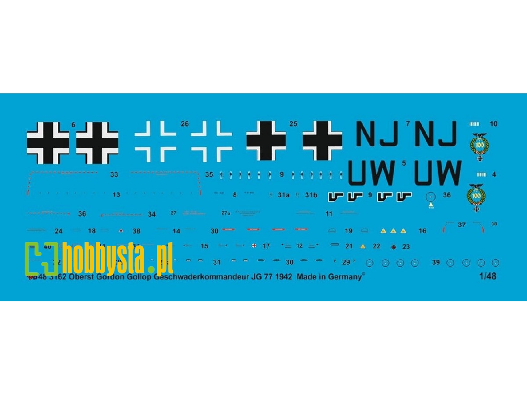 Bf 109 F4 Oberst Gordon Gollob, Squadron Commander Jg 77, 1942 - zdjęcie 1
