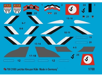 German Light Cruiser Köln Ii World War - zdjęcie 1