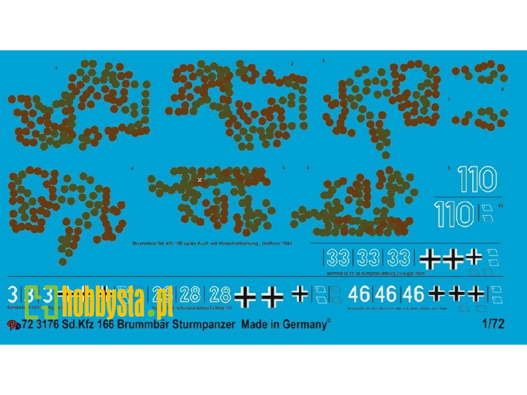 Sd. Kfz 166 Brumbär - 5 Versions - 1 With Late Camouflage - zdjęcie 1