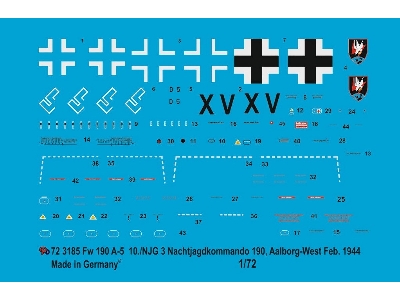 Fw 190 A-5 10./Njg3 Nacht Jagdkommando 190, Aalborg-west-denmark Feb. 1944 - zdjęcie 1