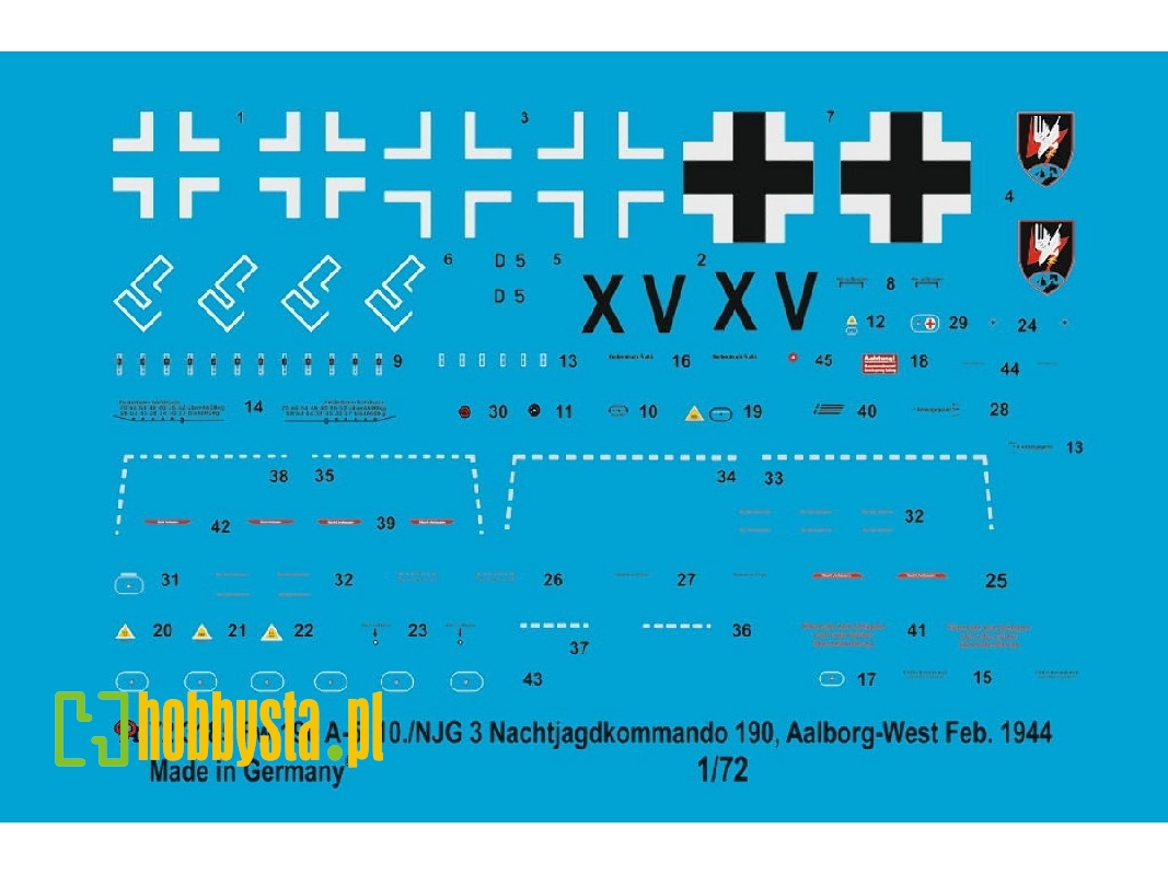 Fw 190 A-5 10./Njg3 Nacht Jagdkommando 190, Aalborg-west-denmark Feb. 1944 - zdjęcie 1