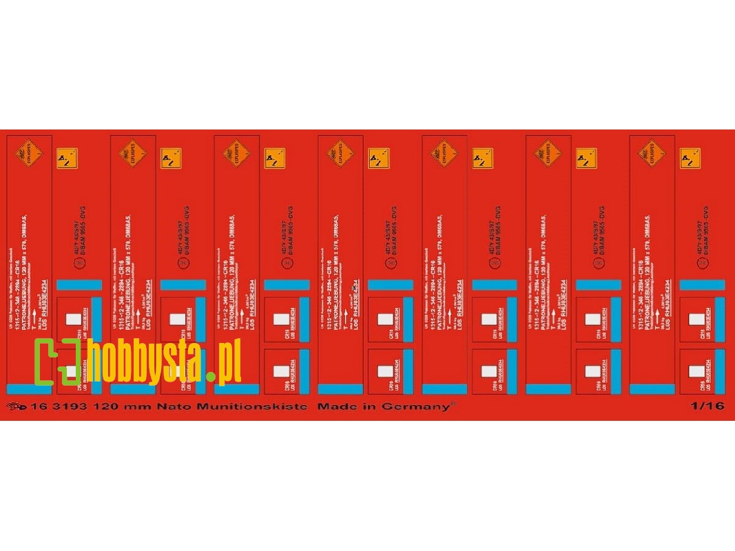 Markings For 120 Mm Nato Ammo Boxes - zdjęcie 1
