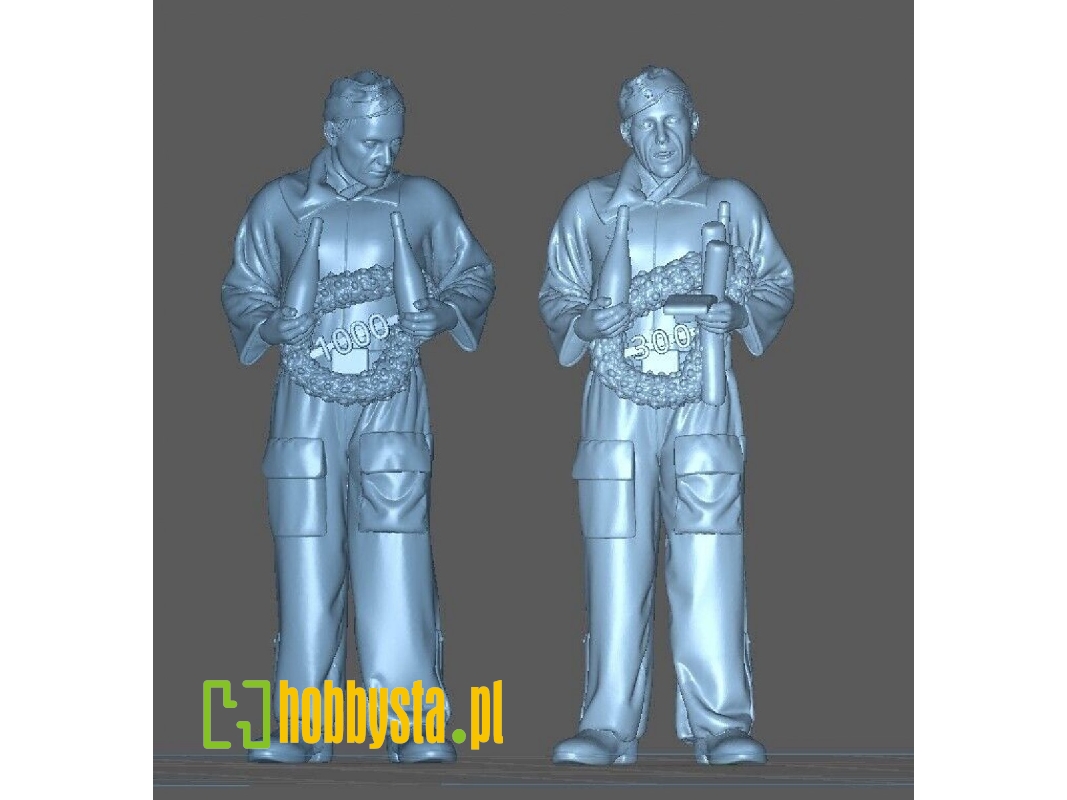 Oberst Rudel And His Gunner After His 1300 Flight - zdjęcie 1
