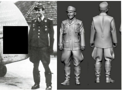 Nachtjäger Ace Schnaufer Radar Operator Wilhem Gaensler - zdjęcie 1