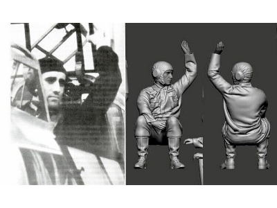Nachtjäger Ace Hans Wolfgang Schnaufer Sitting In The Machine - zdjęcie 1