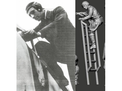 Nachtjäger Ace Hans Wolfgang Schnaufer Boarding The Aircraft - zdjęcie 1