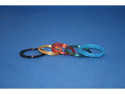 5 Lacquered Copper Wires 0,5 Mm, About 1 Mtr Long - zdjęcie 1