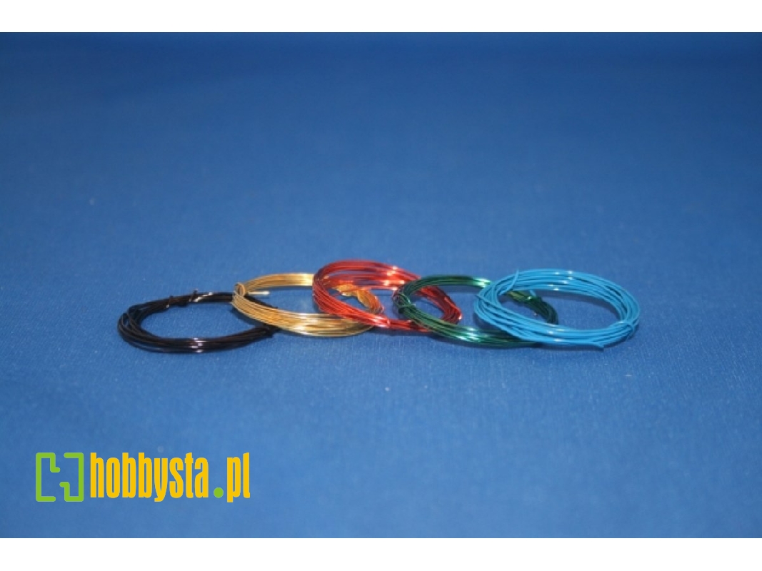 5 Lacquered Copper Wires 0,5 Mm, About 1 Mtr Long - zdjęcie 1