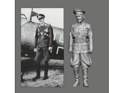 German Wwii Battle Of Britain Ace - Wilhelm Balthasar - zdjęcie 1