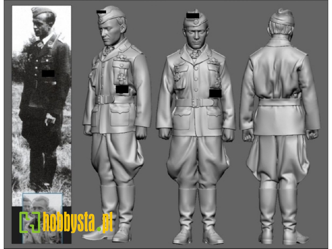 German Wwii Battle Of Britain Ace Erich Schmidt (3d-printed) - zdjęcie 1
