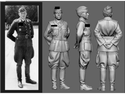 Battle Of Britain German Wwii Ace Hans Karl Mayer (3d-printed) - zdjęcie 1
