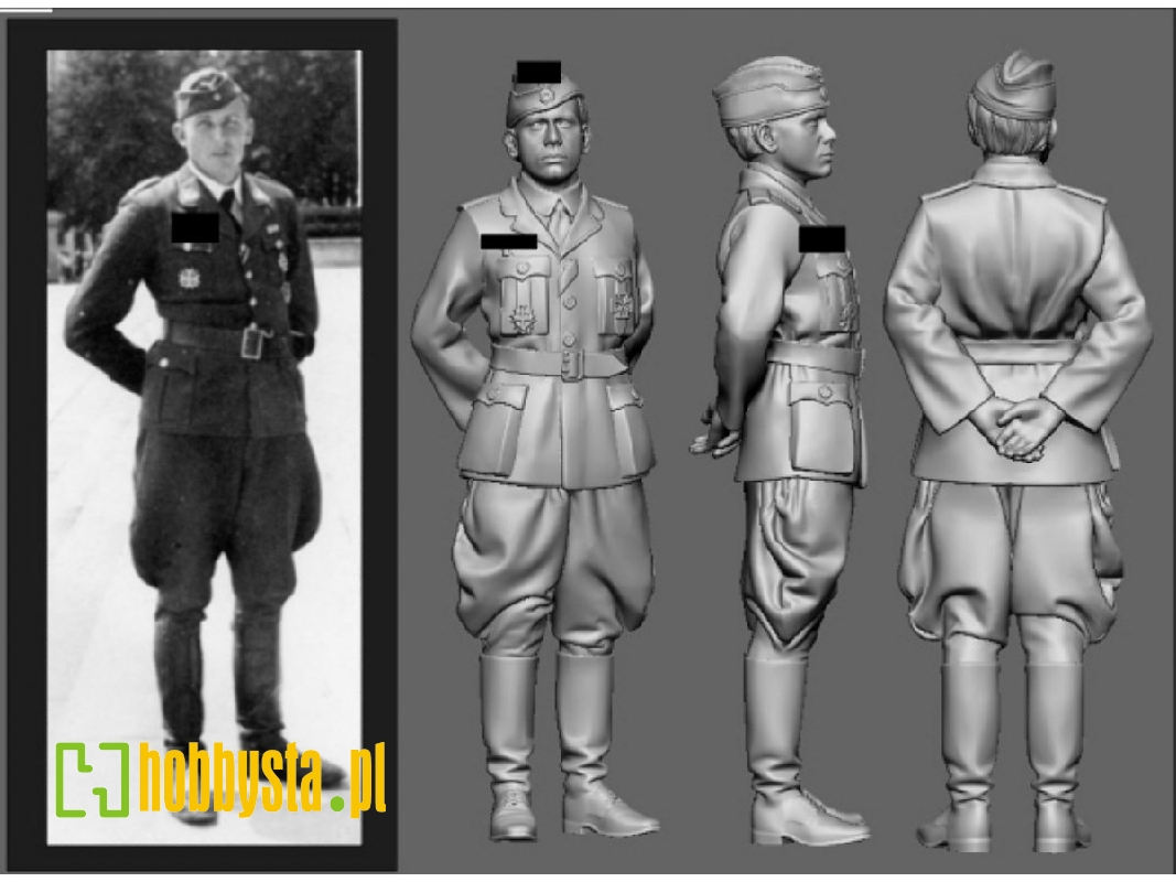 Battle Of Britain German Wwii Ace Hans Karl Mayer (3d-printed) - zdjęcie 1
