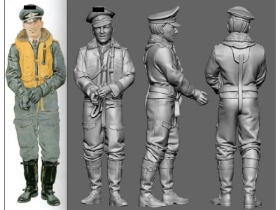 Battle Of Britain German Wwii Ace Hermann-friedrich Joppien (3d-printed) - zdjęcie 1