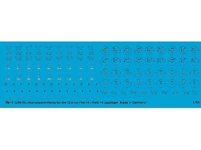 Ammo Markings For 12,8 Cm Pak 44 And Kwk 44 Jagdtiger - zdjęcie 1