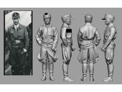 Afrika Wwii Günther "hupatz" Seeger (3d-printed) - zdjęcie 1