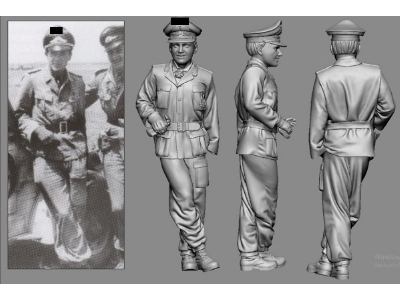 Afrika Wwii Ernst Wilhelm Reinhert (3d-printed) - zdjęcie 1