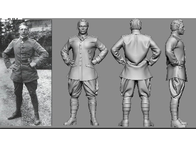 German Wwi Aces - Oswald Boeleke (3d-printed) - zdjęcie 1