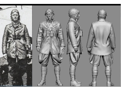 German Wwi Aces - Kurt Wintgens (3d-printed) - zdjęcie 1