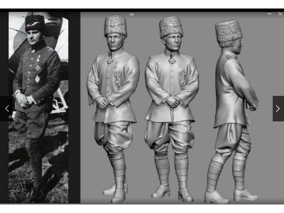 German Wwi Aces - Hans Joachim Buddecke (3d-printed) - zdjęcie 1