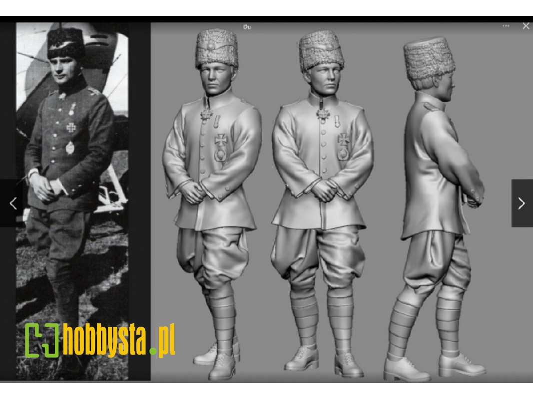 German Wwi Aces - Hans Joachim Buddecke (3d-printed) - zdjęcie 1