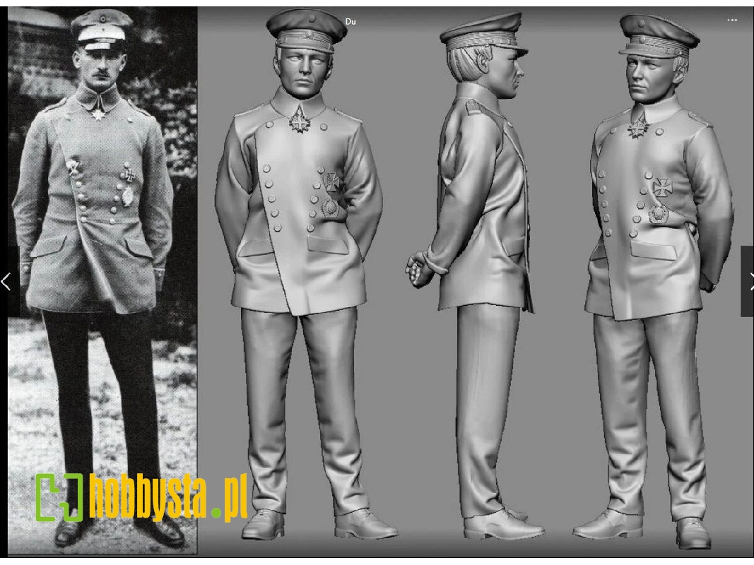 German Wwi Aces - Max Ritter Von Mulzer (3d-printed) - zdjęcie 1
