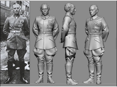 German Wwi Aces - Otto Parschau (3d-printed) - zdjęcie 1