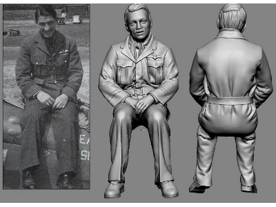 British Raf Wwii Aces - James Rankin (3d-printed) - zdjęcie 1