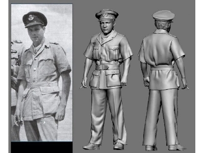 British Raf Wwii Aces - Bill Drake (3d-printed) - zdjęcie 1