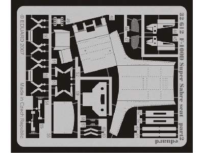  F-100D seat 1/32 - Trumpeter - blaszki - zdjęcie 3