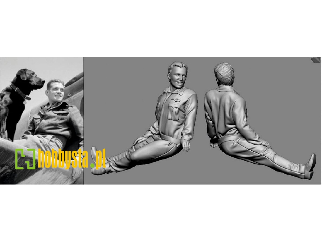 British Raf Wwii Aces - Jonny Johnson & Sally (3d-printed) - zdjęcie 1