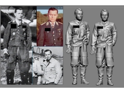 German Luftwaffe Wwii Ace In France Josef "ips" Priller - zdjęcie 1