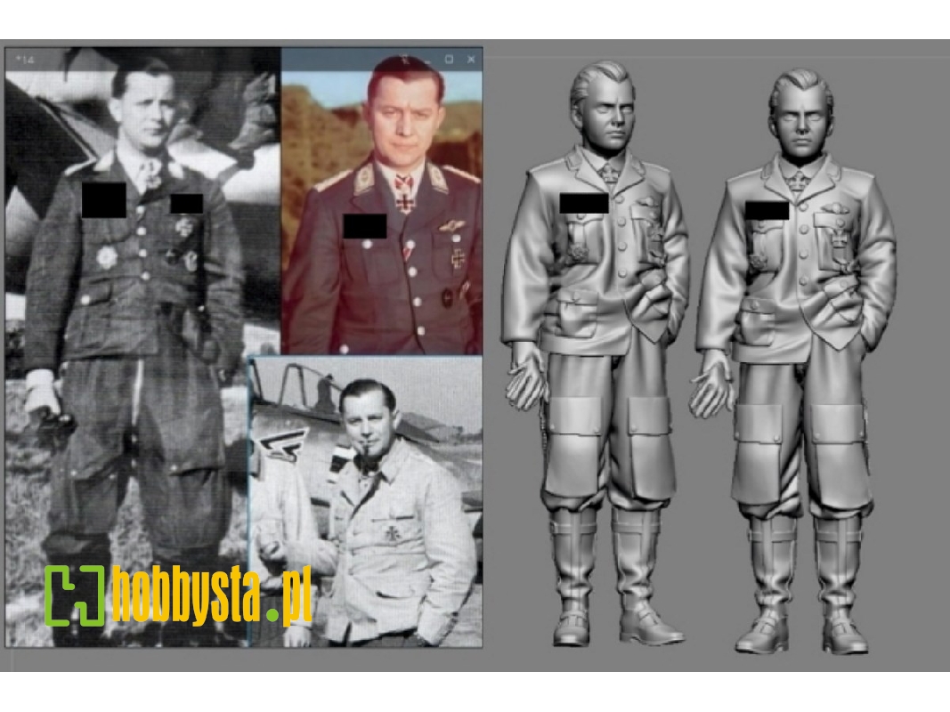 German Luftwaffe Wwii Ace In France Josef "ips" Priller - zdjęcie 1
