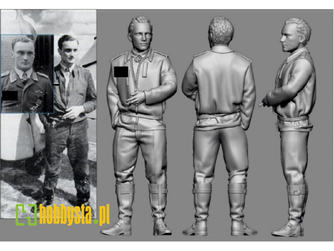 German Luftwaffe Wwii Ace In France Josef Wurmheller - zdjęcie 1