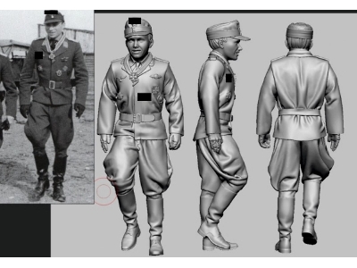 German Luftwaffe Wwii Ace Jg 5 (Eismeer) - Franz Dörr (3d Printed) - zdjęcie 1