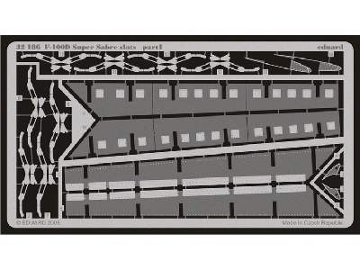  F-100D slats 1/32 - Trumpeter - blaszki - zdjęcie 2