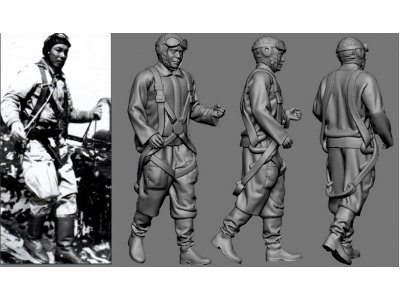 Japanese Wwii Army Ace Toshio  Sakagawa - zdjęcie 1