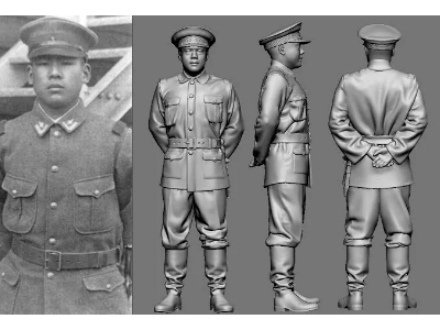 Japanese Army Wwii Ace Isamu Sasaki (3d-printed) - zdjęcie 1