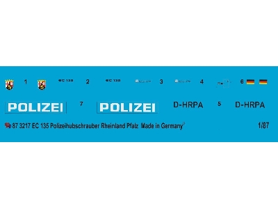 Ec 135 German Police Helicopter Rheinland Palatinate - zdjęcie 1