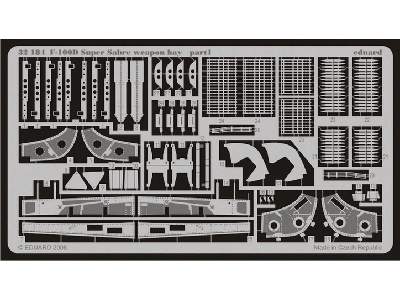  F-100D weapon bay 1/32 - Trumpeter - blaszki - zdjęcie 2