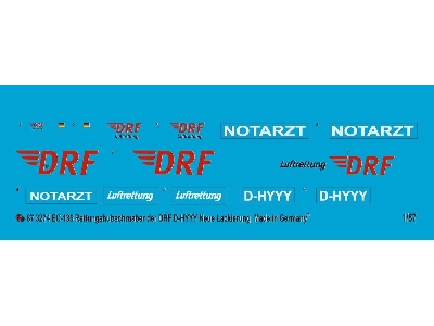 Ec 135 Rescue Helicopter Of The Drf D-hyyy New Drf Markings - zdjęcie 1