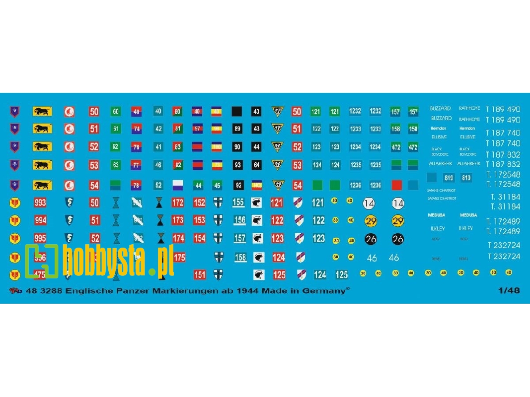 English Tank Unit Markings From 1944 - zdjęcie 1