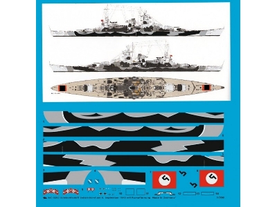 Battleship Scharnhorst 6. September 1943 With Body Camouflage - zdjęcie 1