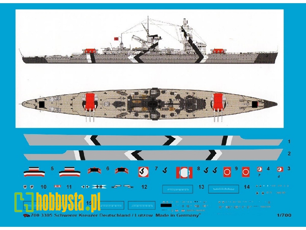 Heavy German Cruiser Deutschland-lützow, 3 Versions - zdjęcie 1