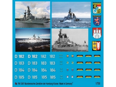 German Modern Navy Destroyer Of The Hamburg Class - zdjęcie 1